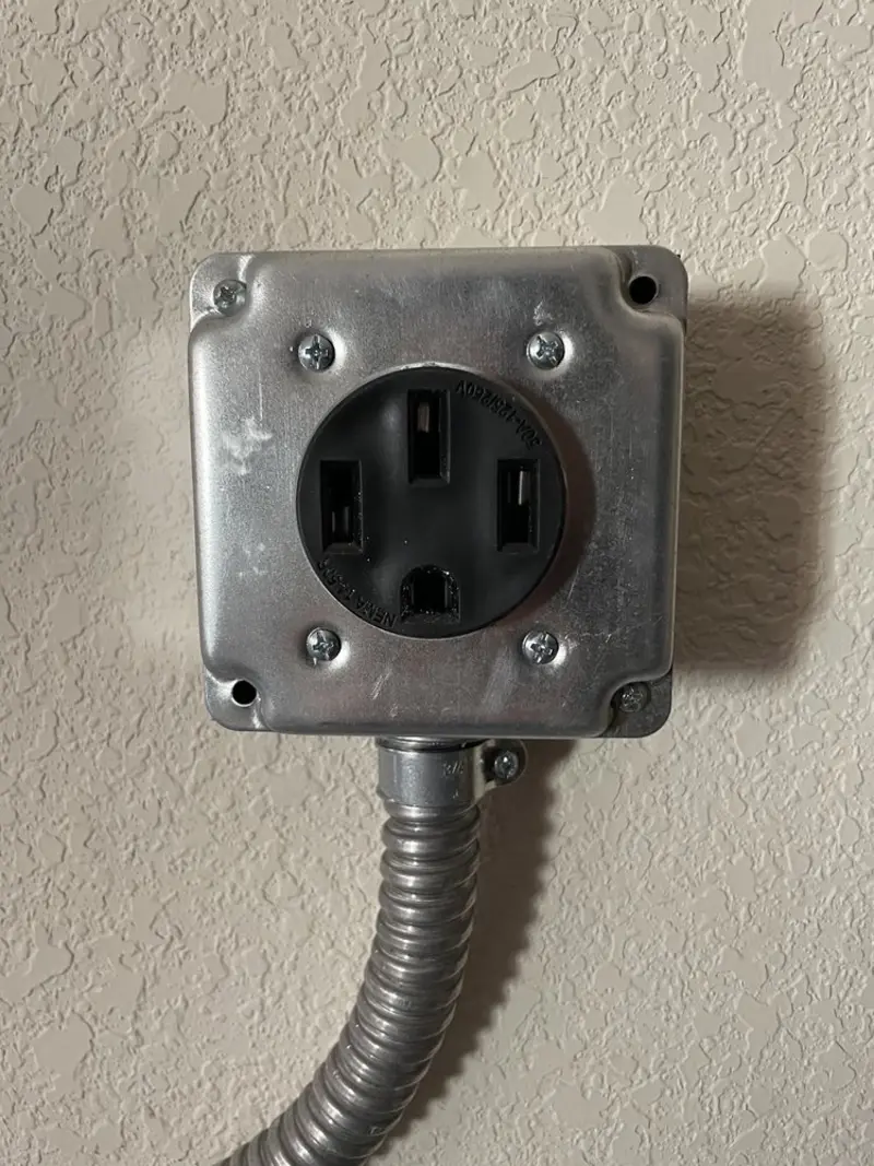 NEMA 14-50 outlet installed for Electrical Panel Upgrade in Coralville